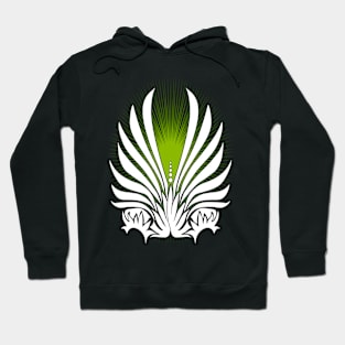 Wings in Green Hoodie